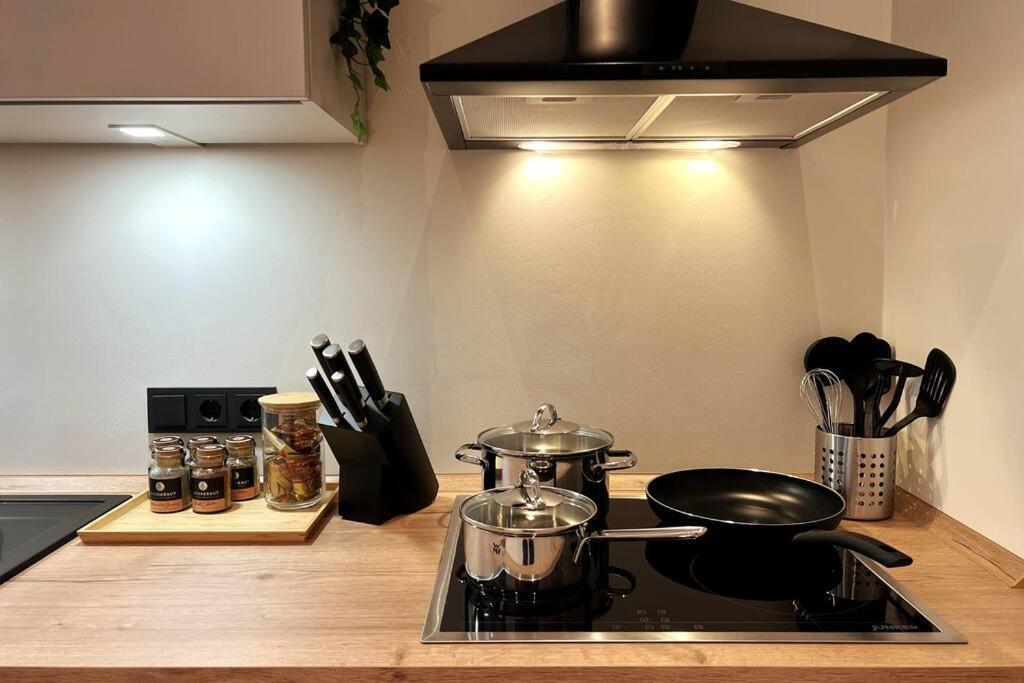 Soul-Apartment Balkon Privatparkplatz 2 Boxspringbetten 55Zoll Tv Wlan ライプツィヒ エクステリア 写真